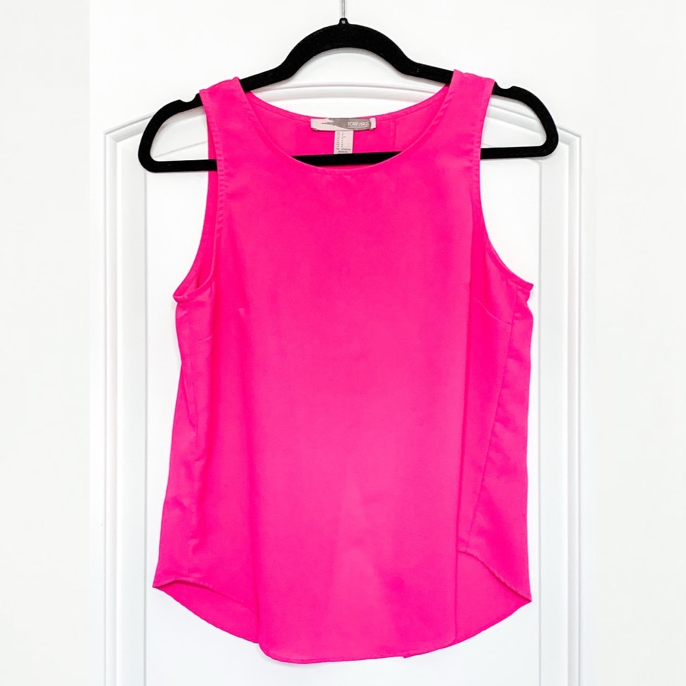 Hot Pink Open Back Tank